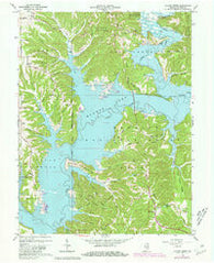 Allens Creek Indiana Historical topographic map, 1:24000 scale, 7.5 X 7.5 Minute, Year 1966