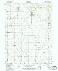 Amboy Indiana Historical topographic map, 1:24000 scale, 7.5 X 7.5 Minute, Year 1962