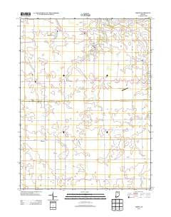 Amboy Indiana Historical topographic map, 1:24000 scale, 7.5 X 7.5 Minute, Year 2013