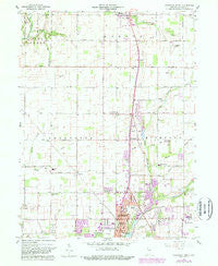 Anderson North Indiana Historical topographic map, 1:24000 scale, 7.5 X 7.5 Minute, Year 1960
