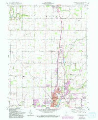 Anderson North Indiana Historical topographic map, 1:24000 scale, 7.5 X 7.5 Minute, Year 1960