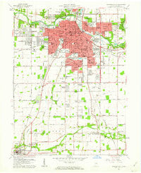 Anderson South Indiana Historical topographic map, 1:24000 scale, 7.5 X 7.5 Minute, Year 1961