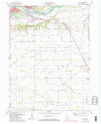 Anoka Indiana Historical topographic map, 1:24000 scale, 7.5 X 7.5 Minute, Year 1972