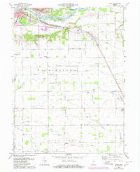 Anoka Indiana Historical topographic map, 1:24000 scale, 7.5 X 7.5 Minute, Year 1972