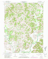 Arney Indiana Historical topographic map, 1:24000 scale, 7.5 X 7.5 Minute, Year 1966