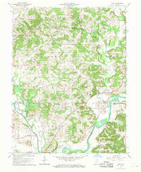 Arney Indiana Historical topographic map, 1:24000 scale, 7.5 X 7.5 Minute, Year 1966