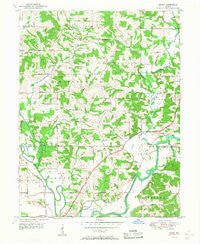Arney Indiana Historical topographic map, 1:24000 scale, 7.5 X 7.5 Minute, Year 1950