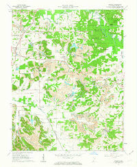 Augusta Indiana Historical topographic map, 1:24000 scale, 7.5 X 7.5 Minute, Year 1961