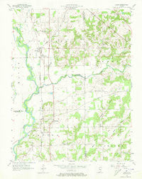 Azalia Indiana Historical topographic map, 1:24000 scale, 7.5 X 7.5 Minute, Year 1957