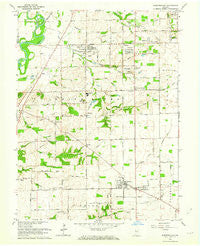 Bargersville Indiana Historical topographic map, 1:24000 scale, 7.5 X 7.5 Minute, Year 1962