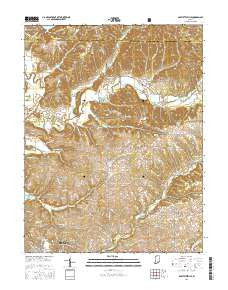 Bartlettsville Indiana Current topographic map, 1:24000 scale, 7.5 X 7.5 Minute, Year 2016