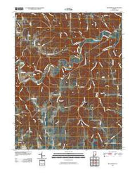 Bear Branch Indiana Historical topographic map, 1:24000 scale, 7.5 X 7.5 Minute, Year 2010