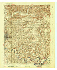Bedford Indiana Historical topographic map, 1:62500 scale, 15 X 15 Minute, Year 1937