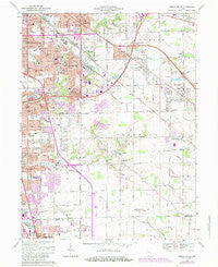Beech Grove Indiana Historical topographic map, 1:24000 scale, 7.5 X 7.5 Minute, Year 1967