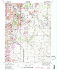 Beech Grove Indiana Historical topographic map, 1:24000 scale, 7.5 X 7.5 Minute, Year 1967