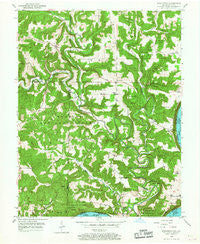 Beechwood Indiana Historical topographic map, 1:24000 scale, 7.5 X 7.5 Minute, Year 1950