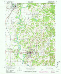 Bloomfield Indiana Historical topographic map, 1:24000 scale, 7.5 X 7.5 Minute, Year 1966
