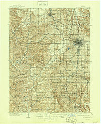 Bloomington Indiana Historical topographic map, 1:62500 scale, 15 X 15 Minute, Year 1910