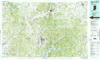 Bloomington Indiana Historical topographic map, 1:100000 scale, 30 X 60 Minute, Year 1986