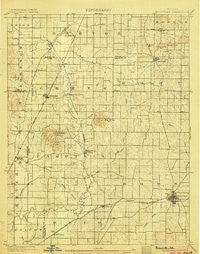 Boonville Indiana Historical topographic map, 1:62500 scale, 15 X 15 Minute, Year 1902