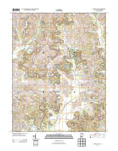 Boonville Indiana Historical topographic map, 1:24000 scale, 7.5 X 7.5 Minute, Year 2013