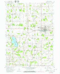 Bremen Indiana Historical topographic map, 1:24000 scale, 7.5 X 7.5 Minute, Year 1958
