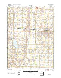 Bremen Indiana Historical topographic map, 1:24000 scale, 7.5 X 7.5 Minute, Year 2013