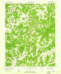 Bristow Indiana Historical topographic map, 1:24000 scale, 7.5 X 7.5 Minute, Year 1957