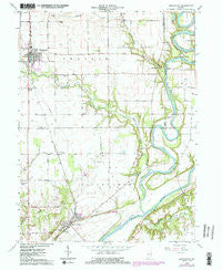 Brookston Indiana Historical topographic map, 1:24000 scale, 7.5 X 7.5 Minute, Year 1962