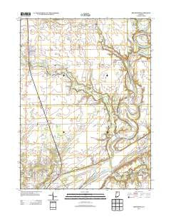 Brookston Indiana Historical topographic map, 1:24000 scale, 7.5 X 7.5 Minute, Year 2013