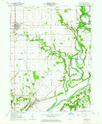 Brookston NW Indiana Historical topographic map, 1:24000 scale, 7.5 X 7.5 Minute, Year 1962