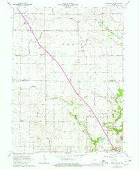 Brookston SW Indiana Historical topographic map, 1:24000 scale, 7.5 X 7.5 Minute, Year 1962