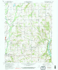 Brownsville Indiana Historical topographic map, 1:24000 scale, 7.5 X 7.5 Minute, Year 1972