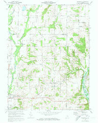 Brownsville Indiana Historical topographic map, 1:24000 scale, 7.5 X 7.5 Minute, Year 1972