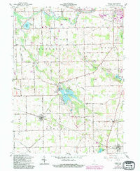 Burket Indiana Historical topographic map, 1:24000 scale, 7.5 X 7.5 Minute, Year 1961