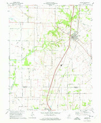 Carlisle Indiana Historical topographic map, 1:24000 scale, 7.5 X 7.5 Minute, Year 1974