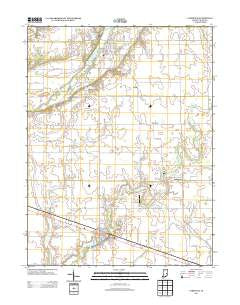 Carthage Indiana Historical topographic map, 1:24000 scale, 7.5 X 7.5 Minute, Year 2013