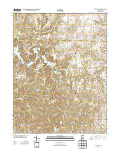 Cataract Indiana Historical topographic map, 1:24000 scale, 7.5 X 7.5 Minute, Year 2013