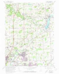 Cedarville Indiana Historical topographic map, 1:24000 scale, 7.5 X 7.5 Minute, Year 1963