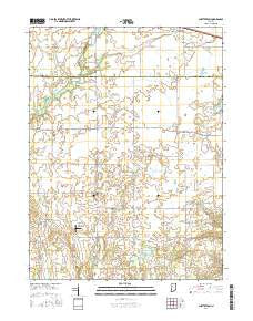Chatterton Indiana Current topographic map, 1:24000 scale, 7.5 X 7.5 Minute, Year 2016