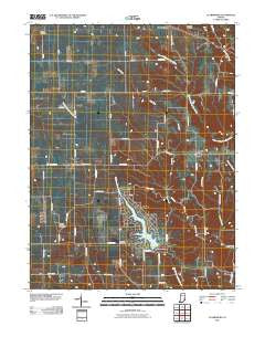 Clarksburg Indiana Historical topographic map, 1:24000 scale, 7.5 X 7.5 Minute, Year 2010