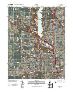 Clermont Indiana Historical topographic map, 1:24000 scale, 7.5 X 7.5 Minute, Year 2010