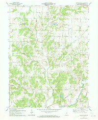 Clinton Falls Indiana Historical topographic map, 1:24000 scale, 7.5 X 7.5 Minute, Year 1971