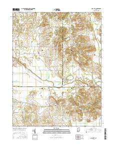 Coal City Indiana Current topographic map, 1:24000 scale, 7.5 X 7.5 Minute, Year 2016
