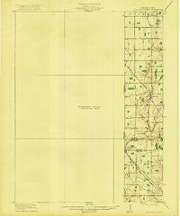 College Corner Ohio Historical topographic map, 1:62500 scale, 15 X 15 Minute, Year 1918