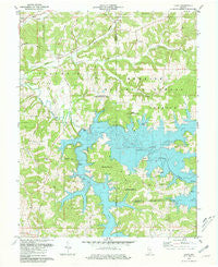 Cuzco Indiana Historical topographic map, 1:24000 scale, 7.5 X 7.5 Minute, Year 1980