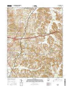 Dale Indiana Current topographic map, 1:24000 scale, 7.5 X 7.5 Minute, Year 2016