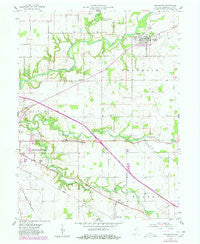Darlington Indiana Historical topographic map, 1:24000 scale, 7.5 X 7.5 Minute, Year 1958