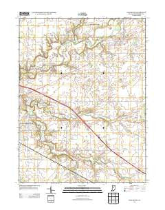 Darlington Indiana Historical topographic map, 1:24000 scale, 7.5 X 7.5 Minute, Year 2013