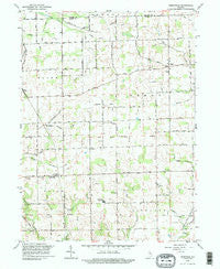 Deedsville Indiana Historical topographic map, 1:24000 scale, 7.5 X 7.5 Minute, Year 1992